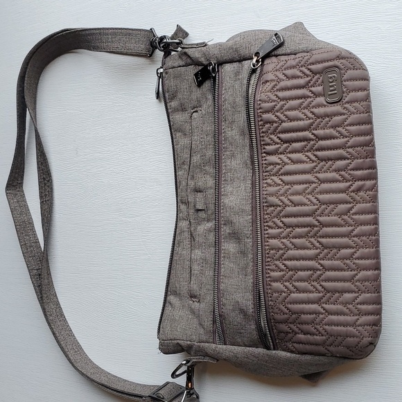 lug Handbags - Lug Gray Heathered Slider Crossbody Purse
